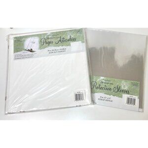 Westrim 12x12 Scrapbook Album Refill Pages 20 Hinged Sheets & Protectors New